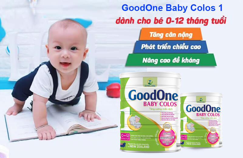 GoodOne Baby Colos 1 - Vị sữa mát lành trọn vẹn dinh dưỡng cho bữa ăn đầu đời